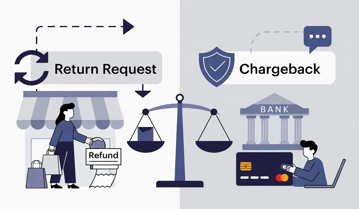 Chargeback dispute process vs standard return
