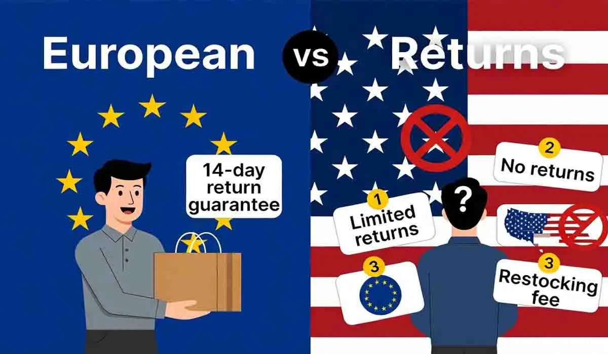 Comparison of EU and US return policies